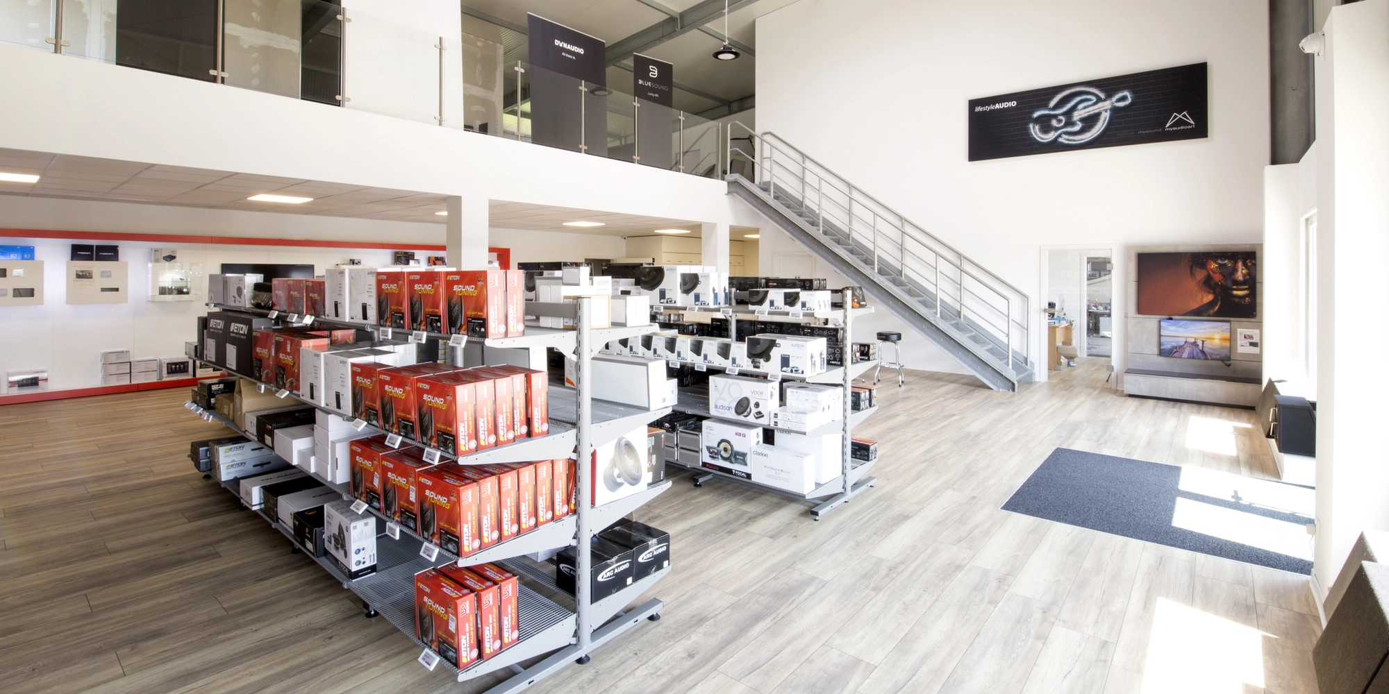 Showroom in sales hall