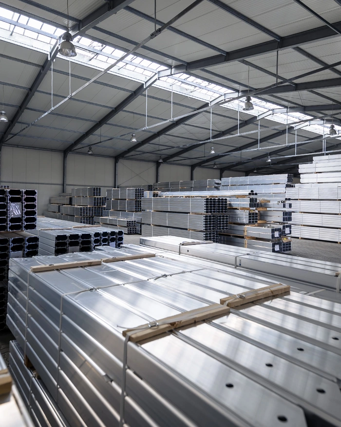 HALTEC bearing with aluminium profiles