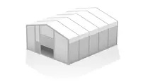Graphic Lightweight hall partly insulated