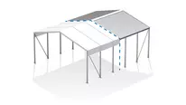 Graphic Lightweight hall roofed